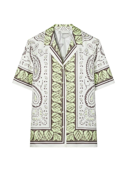 TORY BURCH SILK CAMP SHIRT