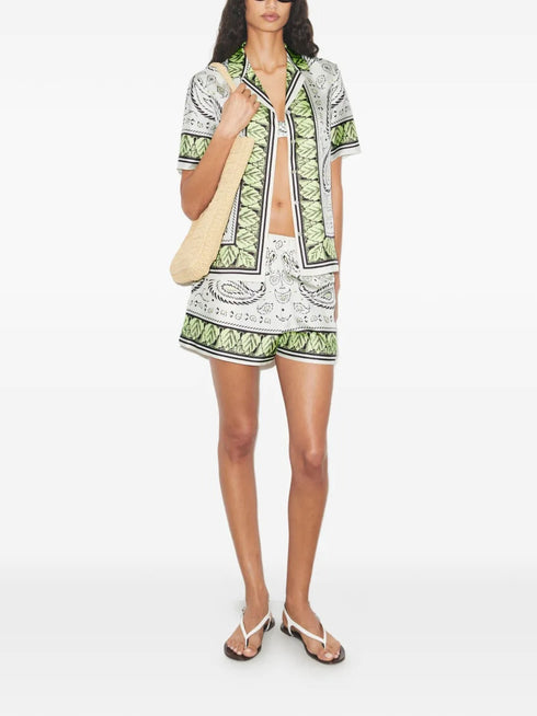 TORY BURCH SILK CAMP SHIRT