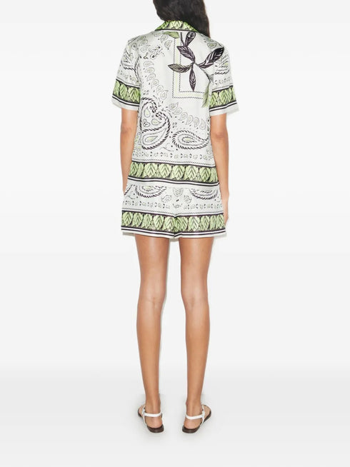 TORY BURCH SILK CAMP SHIRT