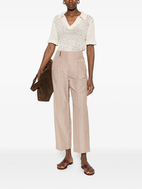 PESERICO SIGN PLEATED TROUSERS