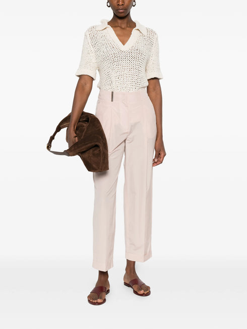 PESERICO SIGN PLEATED TROUSERS