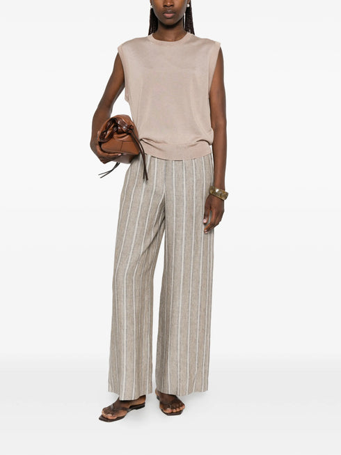 PESERICO SIGN STRIPED TROUSERS