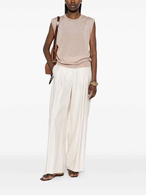 PESERICO SIGN PLEATED TROUSERS