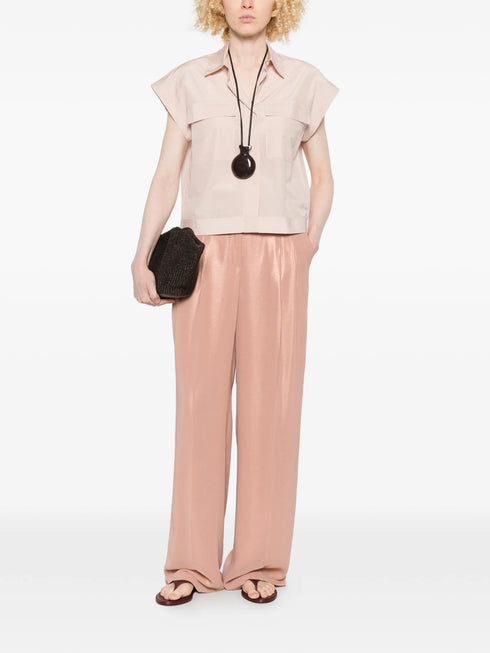 PESERICO AUREA WIDE LEG TROUSERS