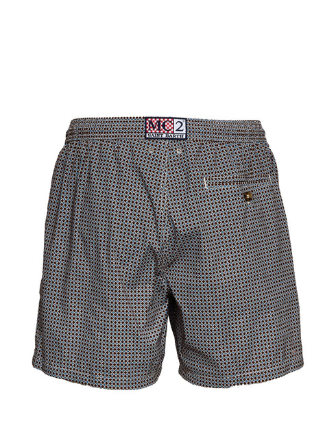 MC2 SAINT BARTH GEOMETRIC SWIM SHORTS