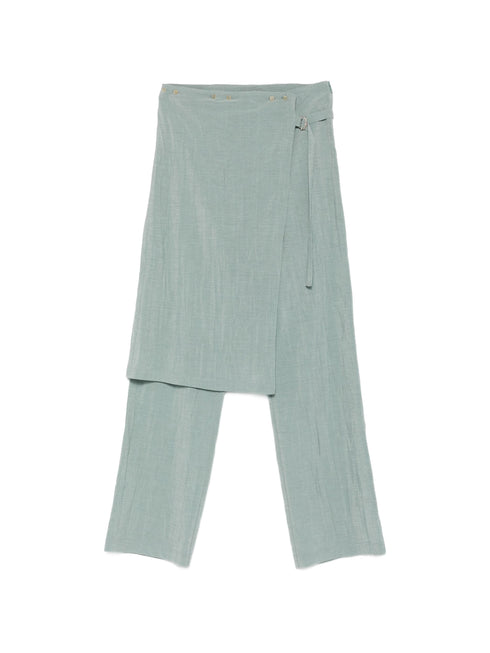 ALYSI LAYERED WRAP TROUSERS