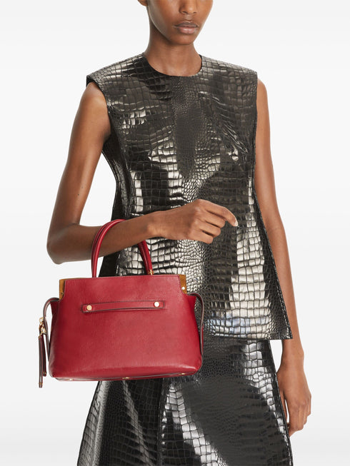 TORY BURCH SMALL SATCHEL RUBY