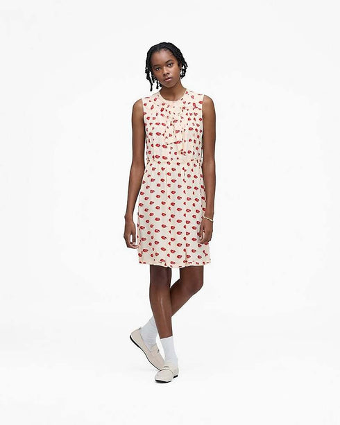 MARC JACOBS LIPS PLEATED MIDI DRESS