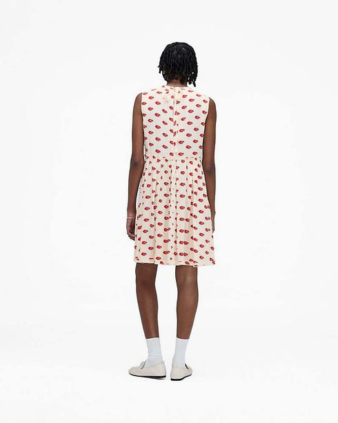 MARC JACOBS LIPS PLEATED MIDI DRESS