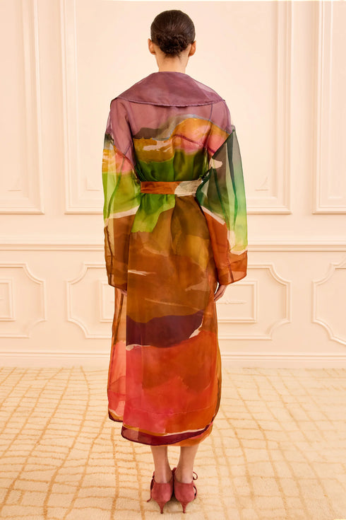 ULLA JOHNSON NOVALIE ORGANZA TRENCH COAT