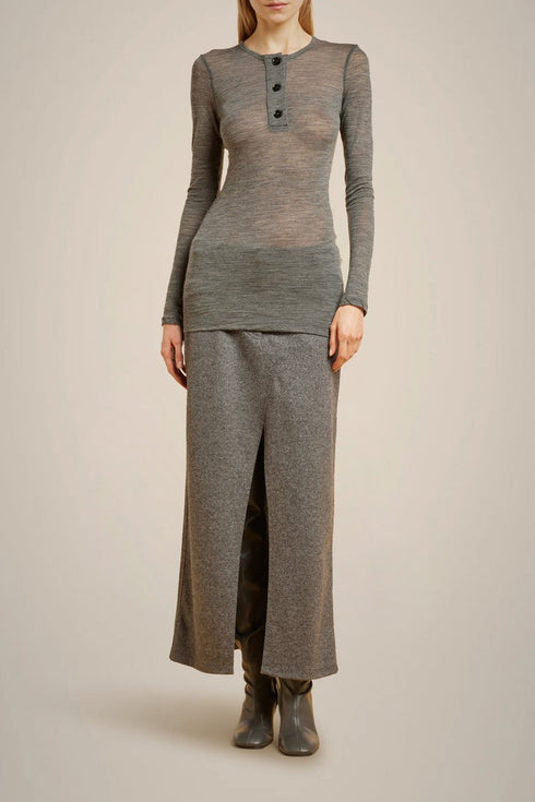 LIVIANA CONTI WOOL JERSEY T-SHIRT