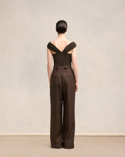 AMI PARIS DRAPPED TOP