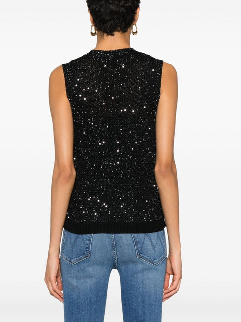 GOLDEN GOOSE SEQUIN KNIT TOP