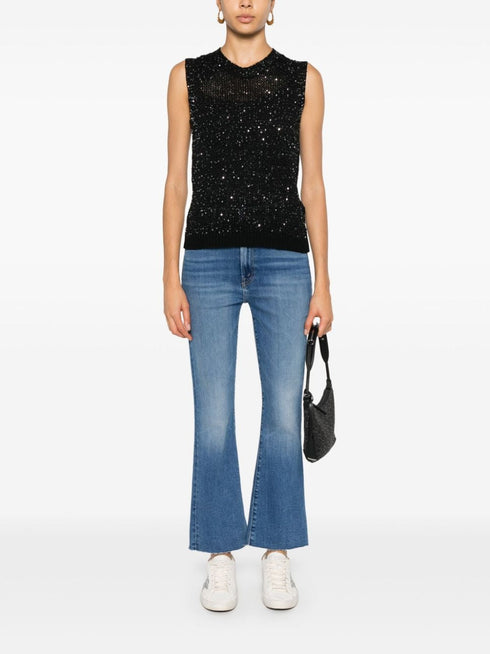GOLDEN GOOSE SEQUIN KNIT TOP