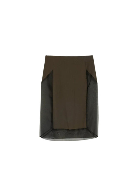 AMI PARIS MIDI SKIRT