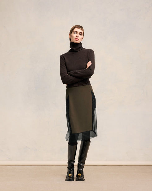 AMI PARIS MIDI SKIRT