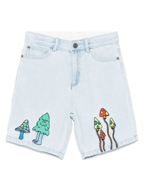 STELLA MC CARTNEY WOODLAND DENIM SHORTS