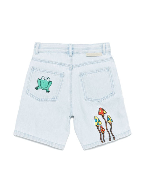 STELLA MC CARTNEY WOODLAND DENIM SHORTS