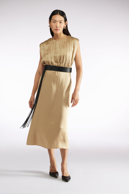 LIVIANA CONTI SATIN DRESS