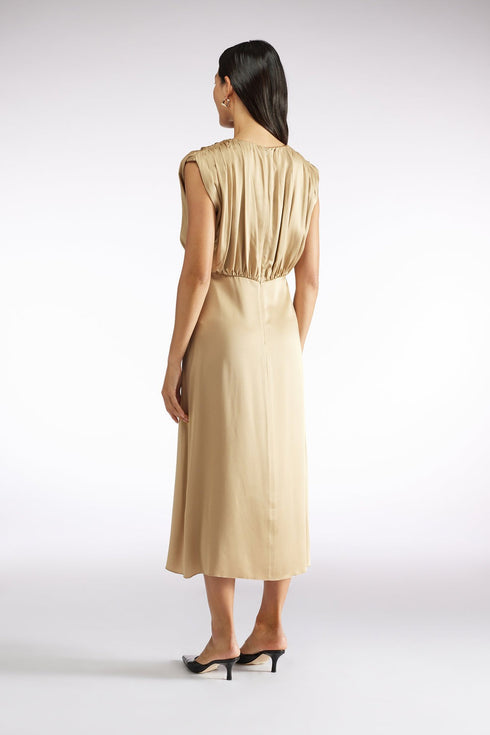 LIVIANA CONTI SATIN DRESS