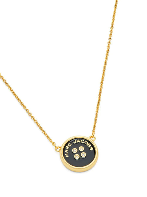 MARC JACOBS BUTTON PENDANT NECKLACE