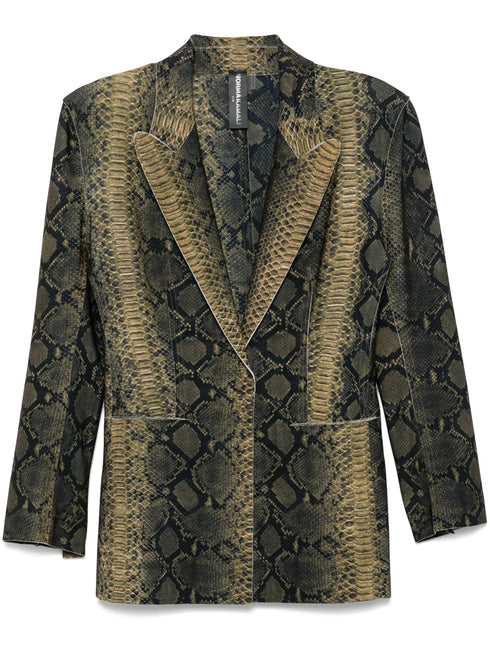 NORMA KAMALI PYTHON BLAZER