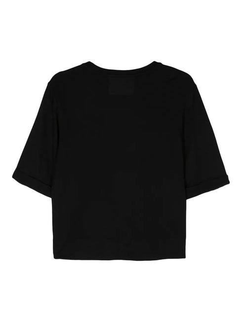 MAJESTIC RUFFED SLEEVES T-SHIRT