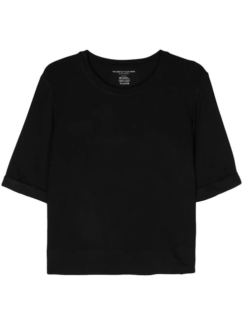 MAJESTIC RUFFED SLEEVES T-SHIRT