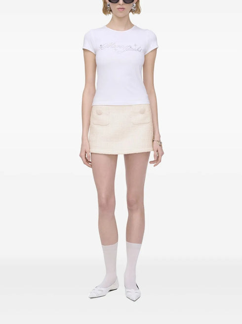 MARC JACOBS CHARM LOGO SHRUNKEN TEE