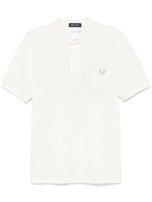 COMME DES GARÇONS SHIRT SLOGAN POLO