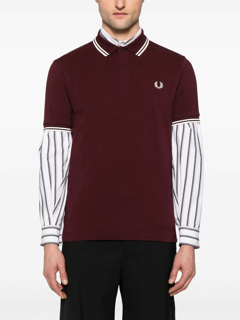 COMME DES GARÇONS SHIRT SLOGAN POLO