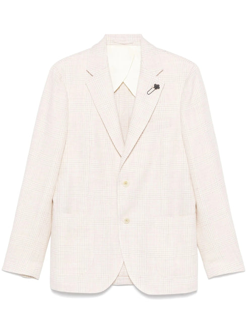 LARDINI CHECKED BLAZER