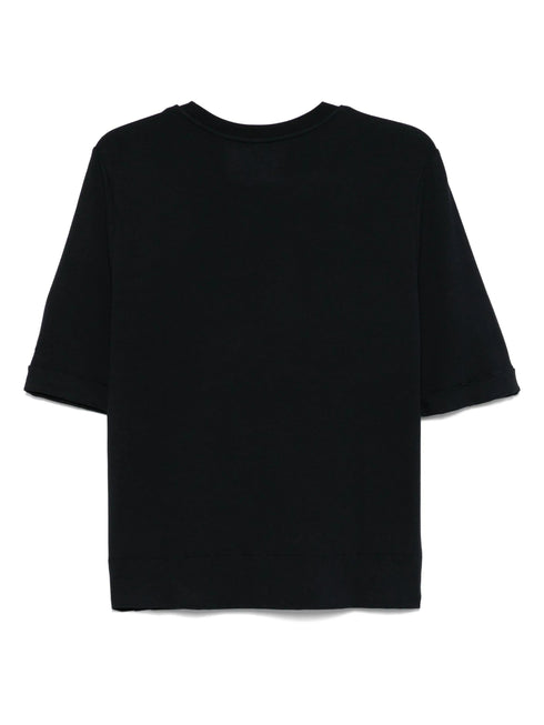 MAJESTIC RUFFED SLEEVES T-SHIRT