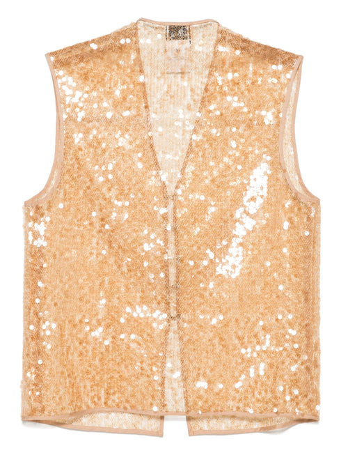 ALYSI LACE SEQUIN TOP