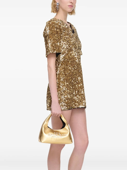 MARC JACOBS THE METALLIC MINI SACK