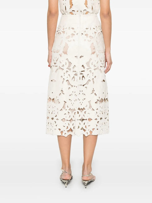 FORTE FORTE EMBROIDERY SKIRT