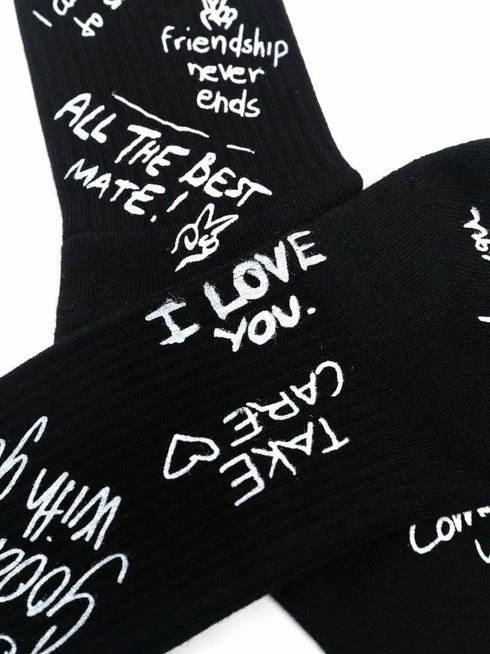 GOLDEN GOOSE LETTERING PRINT SOCKS