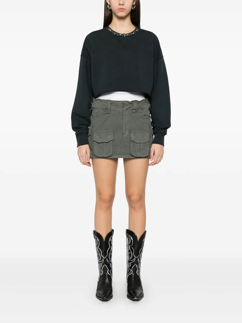 GOLDEN GOOSE CROPPED SWEAT