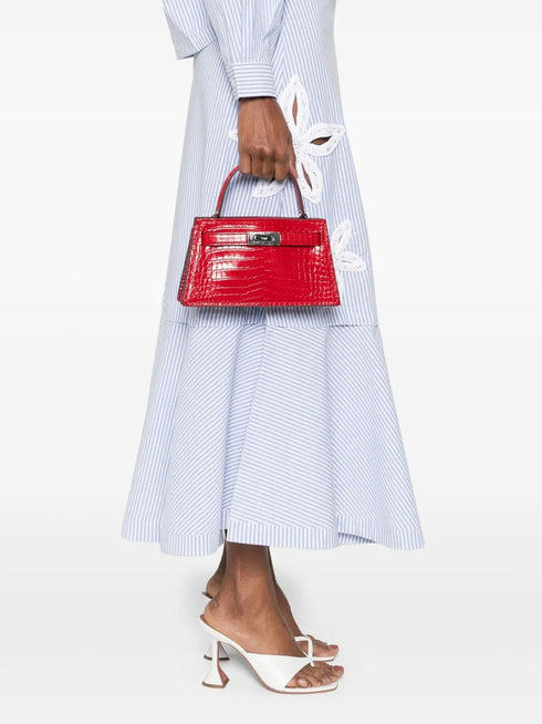 TORY BURCH PETITE LEE RADZIWILL CROC BAG