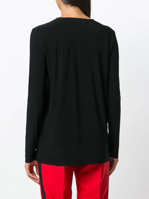 NORMA KAMALI LONG SLEEVE CREW TOP