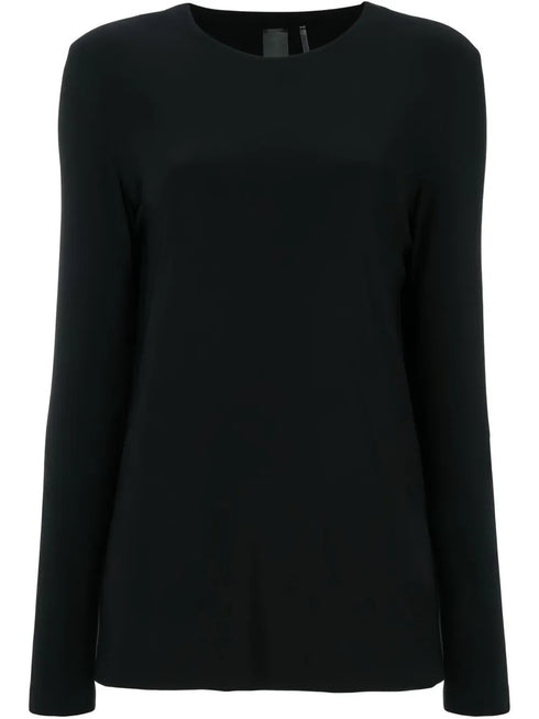 NORMA KAMALI LONG SLEEVE CREW TOP