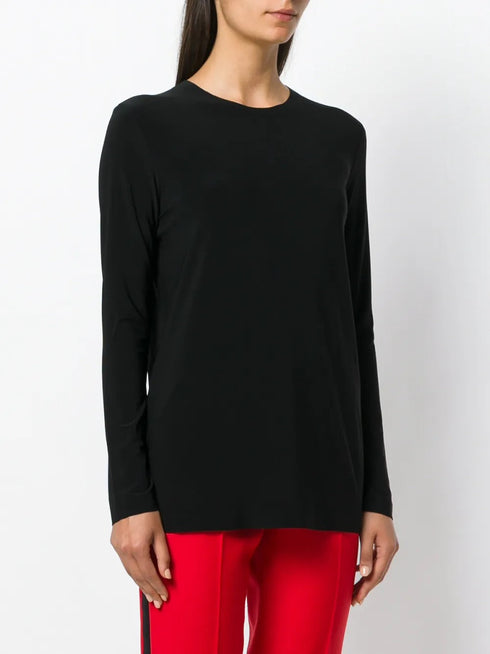 NORMA KAMALI LONG SLEEVE CREW TOP