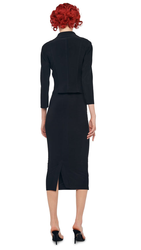 NORMA KAMALI STRAIGHT SKIRT TO MIDCALF