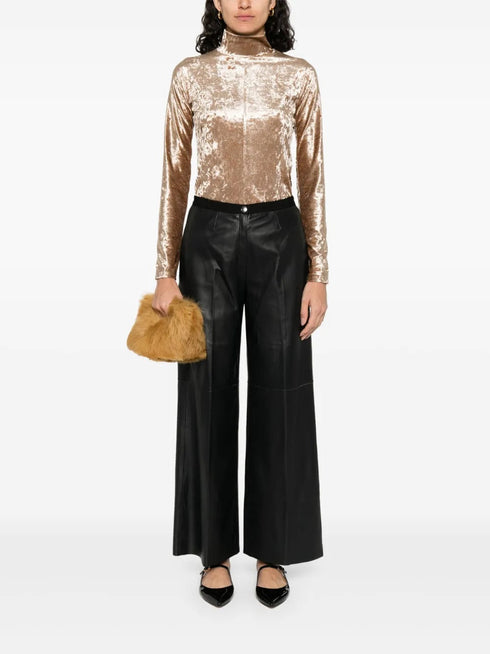 FORTE FORTE STRECH VELVET ROLLNECK