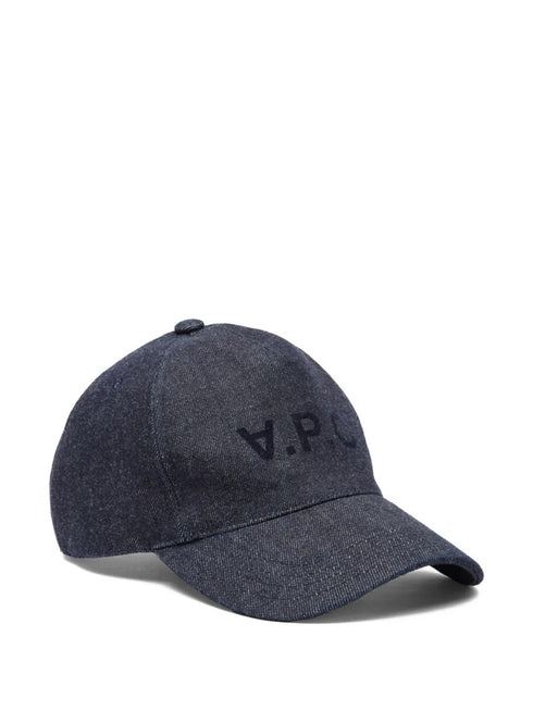 A.P.C. LOGO DENIM CAP