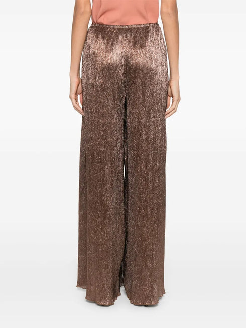 FORTE FORTE FROISSE LAME TROUSERS