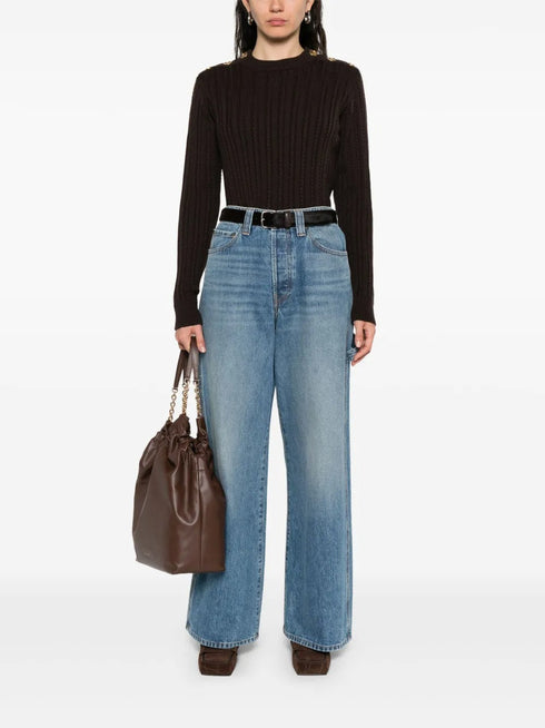 GOLDEN GOOSE CABLE KNIT SWEATER