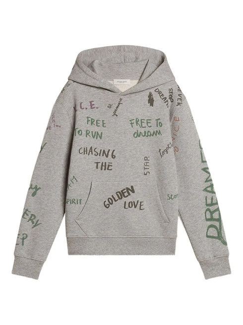 GOLDEN GOOSE PRINTED HOODIE