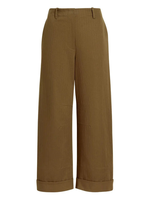 PROENZA SCHOULER WHITE LABEL DORI PANT IN FINE HERRINGBONE