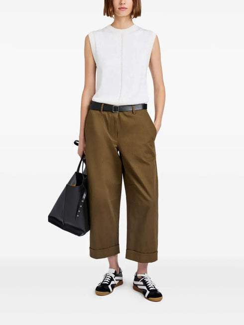 PROENZA SCHOULER WHITE LABEL DORI PANT IN FINE HERRINGBONE